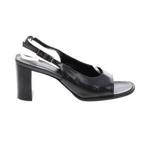 Authentic Vintage Gucci Slingback Black Open Toe Heels Size 7.5 Women’s